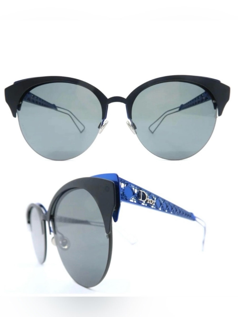 Christian Dior Metal Sunglasses, Diorama Club, Mod G5V2K, Made in Italy